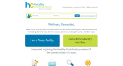 Desktop Screenshot of healthycontributions.com