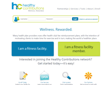 Tablet Screenshot of healthycontributions.com